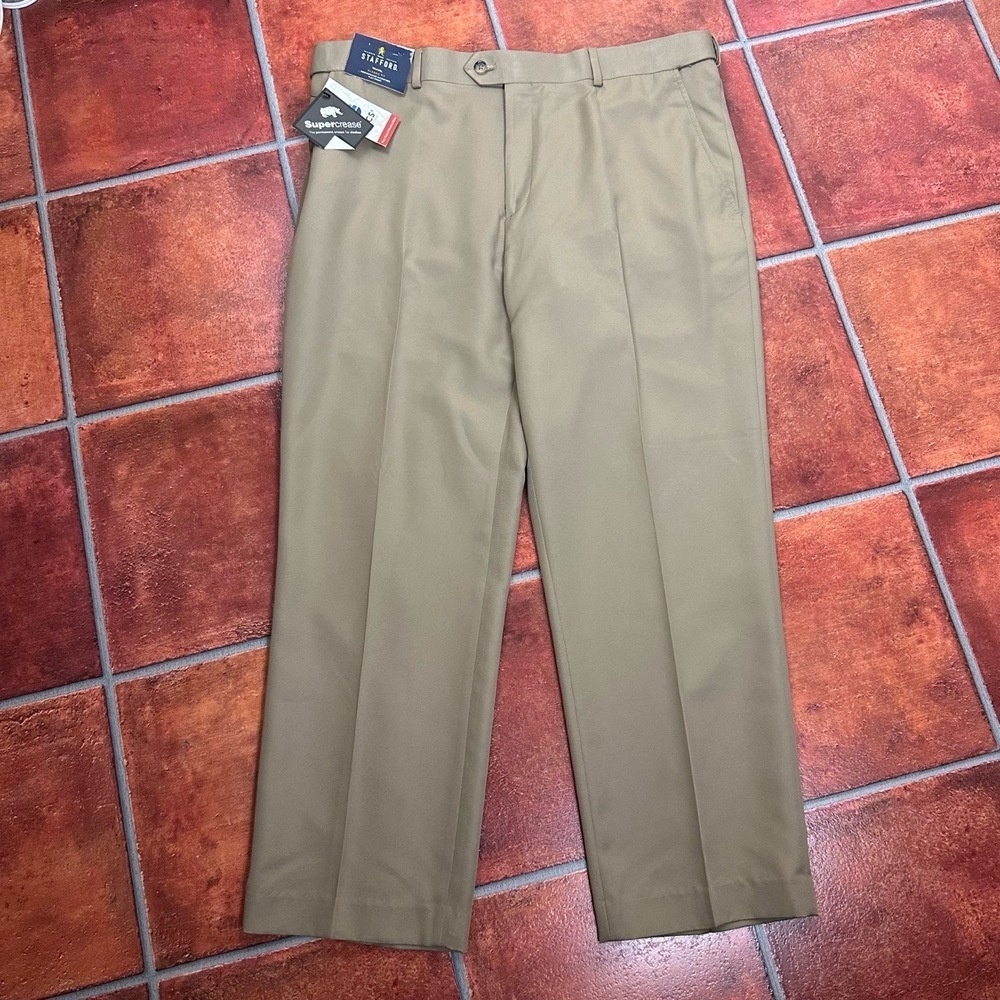 NWT Stafford Travel Collection Dress Slacks Size 38 x 29